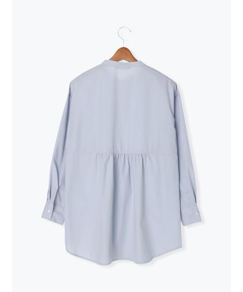 Lugnoncure（ルノンキュール）の「ウエスト切り替えチュニックブラウス（シャツ/ブラウス・レディース・ブルー/オフホワイト/ベージュ・ﾌﾘ-）」の11枚目の写真