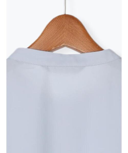 Lugnoncure（ルノンキュール）の「ウエスト切り替えチュニックブラウス（シャツ/ブラウス・レディース・ブルー/オフホワイト/ベージュ・ﾌﾘ-）」の15枚目の写真