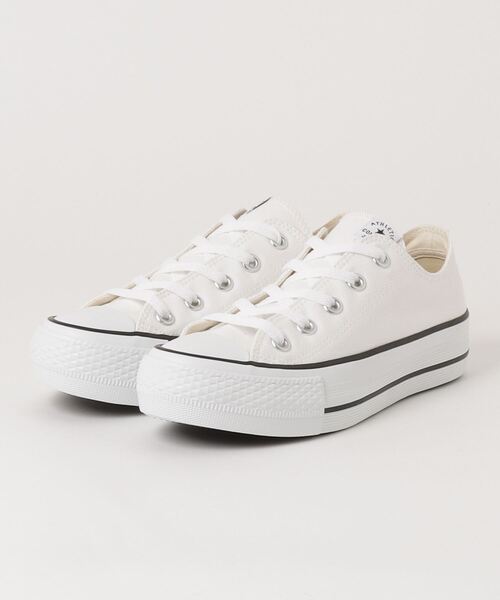 CONVERSE(コンバース)の「CONVERSE/コンバース NEXTAR110 PLT OX ネクスター110 オックス レディース スニーカー 厚底 38001230/38001231/38001232(スニーカー・レディース・ブラック×ブラック/ベージュ/ホワイト×ホワイト・23.5cm/25.0cm/24.0cm/23.0cm/24.5cm)」の2枚目の写真