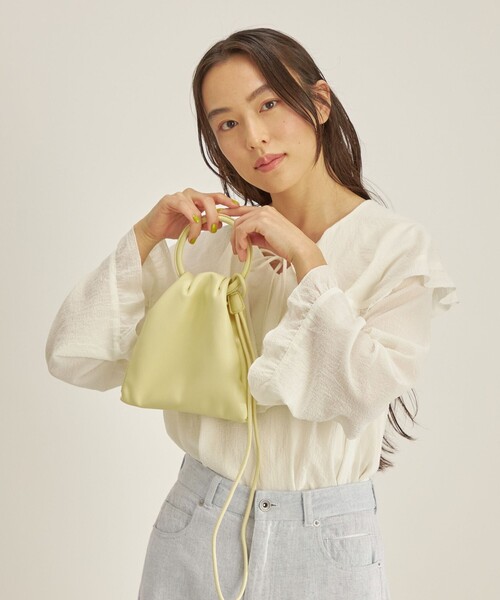 ADD CULUMN(アドカラム)の「ADD CULUMN:RIN-S◇(ショルダーバッグ・レディース・ライトグリーン/ブラック/クリーム・ONE SIZE)」の19枚目の写真