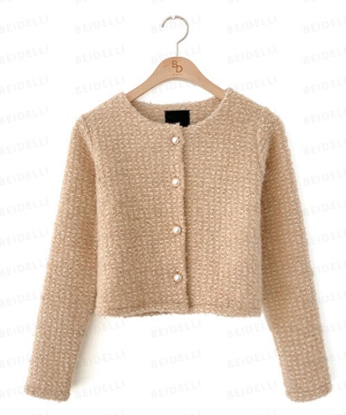 BEIDELLI（ベイデリー）の「[BELLIDE MADE] トゥインクルパールボタンジャケット＆スカートセットアップ（セットアップ・レディース・アイボリー/ブラック/ベージュ・FREE）」の14枚目の写真