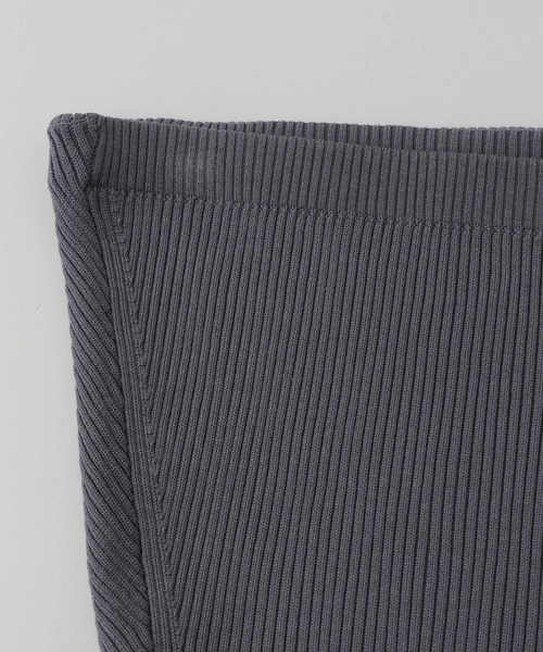 A part by（アパートバイ）の「リブニットビスチェ（その他トップス・レディース・チャコールグレー/ライトベージュ・FREE）」の3枚目の写真