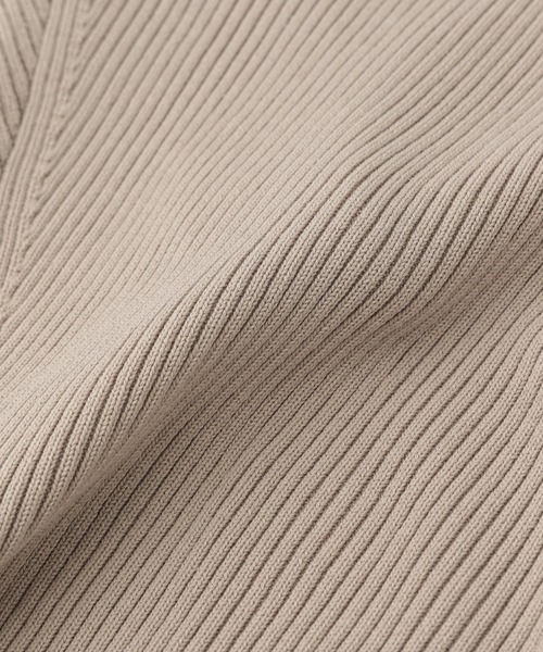 A part by（アパートバイ）の「リブニットビスチェ（その他トップス・レディース・チャコールグレー/ライトベージュ・FREE）」の5枚目の写真