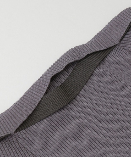 A part by（アパートバイ）の「リブニットビスチェ（その他トップス・レディース・チャコールグレー/ライトベージュ・FREE）」の8枚目の写真