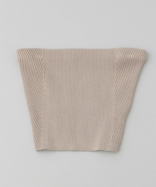 A part by（アパートバイ）の「リブニットビスチェ（その他トップス・レディース・チャコールグレー/ライトベージュ・FREE）」の17枚目の写真