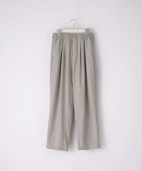 SERACE（セラス）の「【SERACE】Wide silhouette tapered pants / ワイドシルエットテーパードパンツ（スラックス・メンズ・ベージュ/ブラック・M/L）」の7枚目の写真