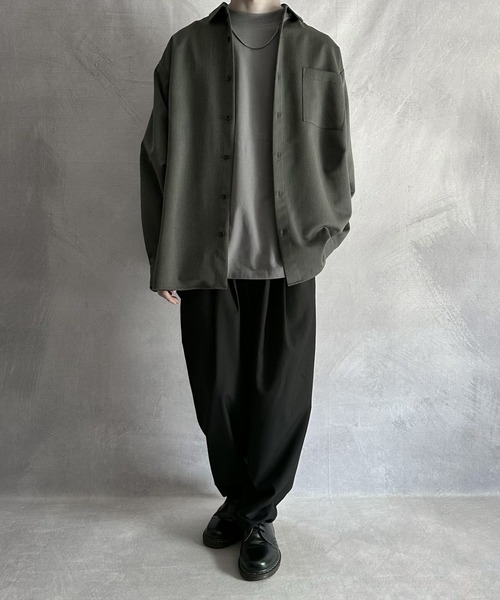 SERACE】Wide silhouette tapered pants / ワイドシルエット