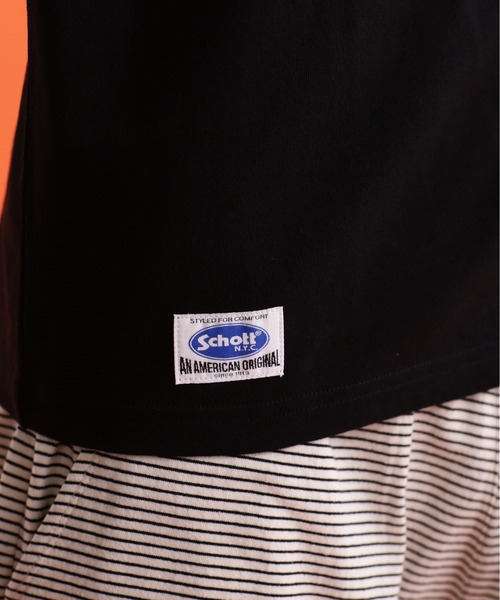 Schott(ショット)の「【WEB LIMITED】Schott/ショット/T-SHIRT OLD ENGLISH/Tシャツ "オールドイングリッシュ"(Tシャツ/カットソー・メンズ・チャコールグレー/ホワイト/ブラック/オレンジ・L/2XL/M/XL)」の18枚目の写真
