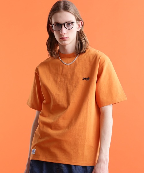 Schott(ショット)の「【WEB LIMITED】Schott/ショット/T-SHIRT OLD ENGLISH/Tシャツ "オールドイングリッシュ"(Tシャツ/カットソー・メンズ・チャコールグレー/ホワイト/ブラック/オレンジ・L/2XL/M/XL)」の12枚目の写真