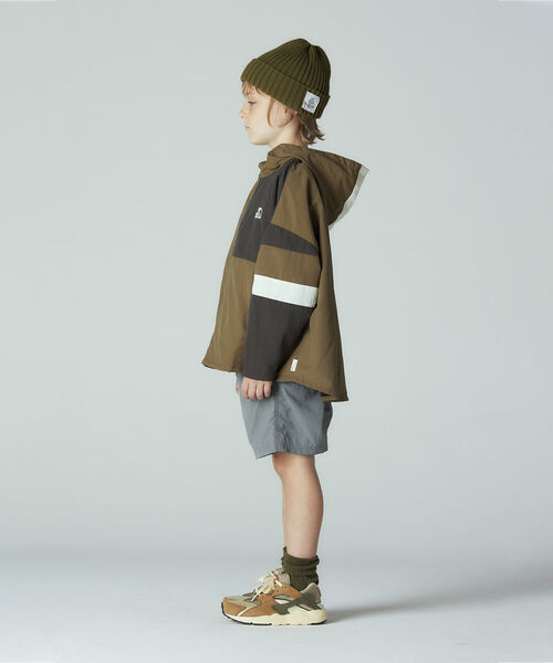 こども ビームス（コドモビームス）の「SMOOTHY × STARTER / ナイロン ジップパーカー 23（90～160cm）（ナイロンジャケット・キッズ・パープル/オリーブ・SMALL/MEDIUM/LARGE/X-LARGE）」の6枚目の写真