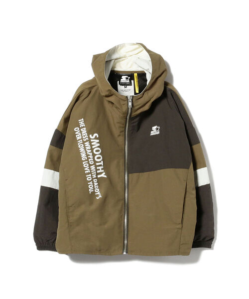 こども ビームス（コドモビームス）の「SMOOTHY × STARTER / ナイロン ジップパーカー 23（90～160cm）（ナイロンジャケット・キッズ・パープル/オリーブ・SMALL/MEDIUM/LARGE/X-LARGE）」の10枚目の写真