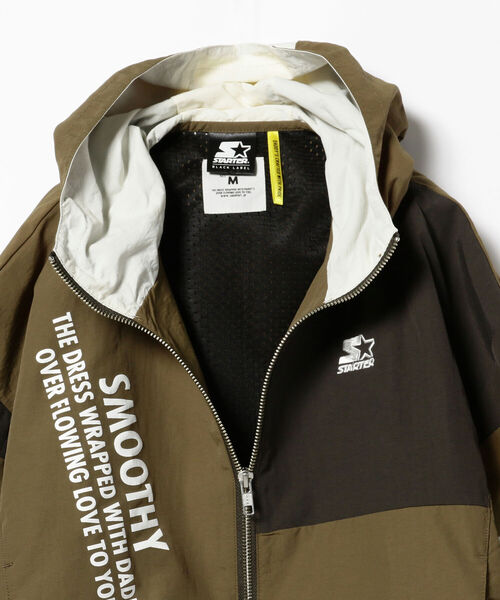 こども ビームス（コドモビームス）の「SMOOTHY × STARTER / ナイロン ジップパーカー 23（90～160cm）（ナイロンジャケット・キッズ・パープル/オリーブ・SMALL/MEDIUM/LARGE/X-LARGE）」の12枚目の写真