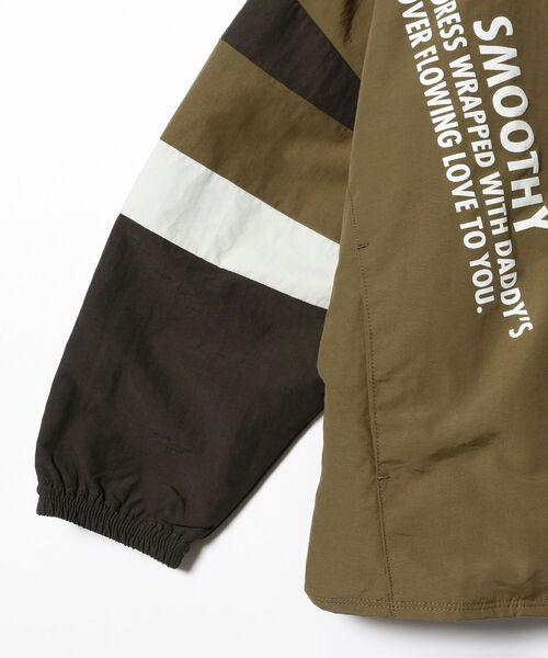 こども ビームス（コドモビームス）の「SMOOTHY × STARTER / ナイロン ジップパーカー 23（90～160cm）（ナイロンジャケット・キッズ・パープル/オリーブ・SMALL/MEDIUM/LARGE/X-LARGE）」の13枚目の写真