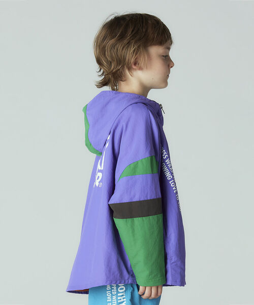 こども ビームス（コドモビームス）の「SMOOTHY × STARTER / ナイロン ジップパーカー 23（90～160cm）（ナイロンジャケット・キッズ・パープル/オリーブ・SMALL/MEDIUM/LARGE/X-LARGE）」の17枚目の写真