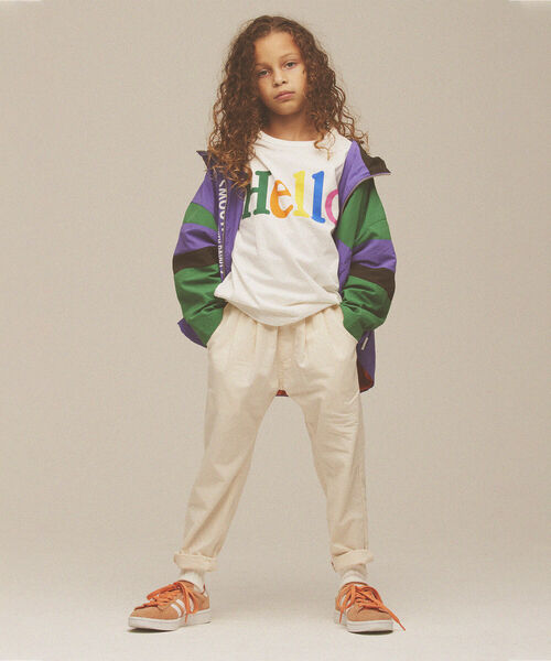 こども ビームス（コドモビームス）の「SMOOTHY × STARTER / ナイロン ジップパーカー 23（90～160cm）（ナイロンジャケット・キッズ・パープル/オリーブ・SMALL/MEDIUM/LARGE/X-LARGE）」の22枚目の写真