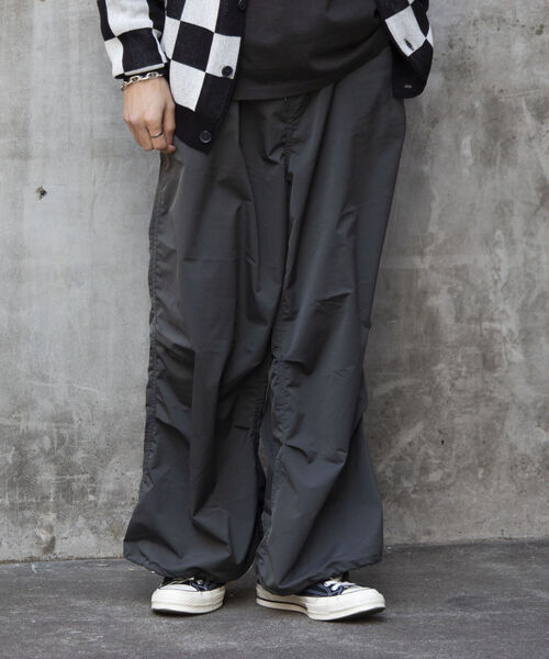 GLOSTER(グロスター)の「【GLOSTER/グロスター】ワイドスノーカモパンツ バルーンシルエット 裾ドローコード MILITARY ミリタリー(その他パンツ・メンズ・ダークグリーン/チャコールグレー/ブラック/オフホワイト・S/M/L)」の5枚目の写真