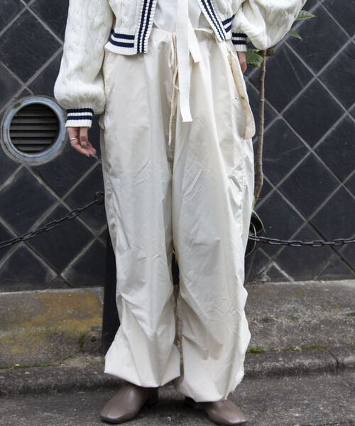 GLOSTER(グロスター)の「【GLOSTER/グロスター】ワイドスノーカモパンツ バルーンシルエット 裾ドローコード MILITARY ミリタリー(その他パンツ・メンズ・ダークグリーン/チャコールグレー/ブラック/オフホワイト・S/M/L)」の15枚目の写真