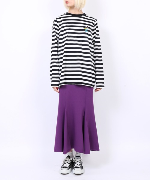 PUNYUS(プニュズ)の「ワンポイントボーダーロンT(Tシャツ/カットソー・レディース・その他1/その他2・1/2/3/4)」の4枚目の写真