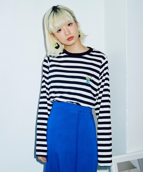 PUNYUS(プニュズ)の「ワンポイントボーダーロンT(Tシャツ/カットソー・レディース・その他1/その他2・1/2/3/4)」の14枚目の写真