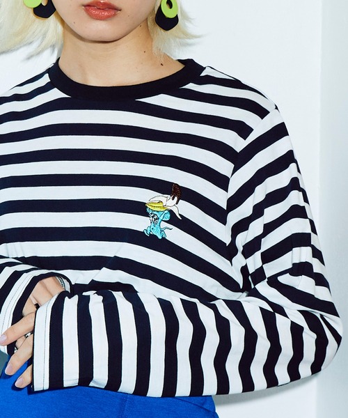 PUNYUS(プニュズ)の「ワンポイントボーダーロンT(Tシャツ/カットソー・レディース・その他1/その他2・1/2/3/4)」の16枚目の写真