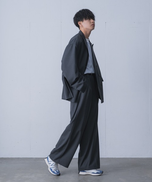 INTER FACTORY(インターファクトリー)の「てる - LOOSE SILHOUETTE BOARDER LONG T-SHIRT / ルーズシルエットボーダーロンT made in INTER FACTORY(Tシャツ/カットソー・メンズ・ホワイト/ブラック/ブルー・2/3)」の12枚目の写真