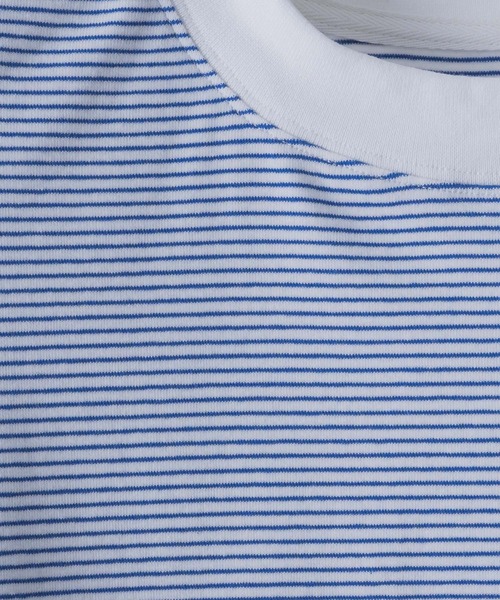 INTER FACTORY(インターファクトリー)の「てる - LOOSE SILHOUETTE BOARDER LONG T-SHIRT / ルーズシルエットボーダーロンT made in INTER FACTORY(Tシャツ/カットソー・メンズ・ホワイト/ブラック/ブルー・2/3)」の15枚目の写真