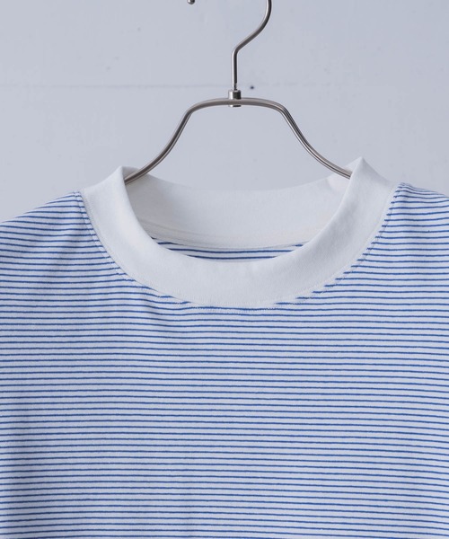 INTER FACTORY(インターファクトリー)の「てる - LOOSE SILHOUETTE BOARDER LONG T-SHIRT / ルーズシルエットボーダーロンT made in INTER FACTORY(Tシャツ/カットソー・メンズ・ホワイト/ブラック/ブルー・2/3)」の16枚目の写真