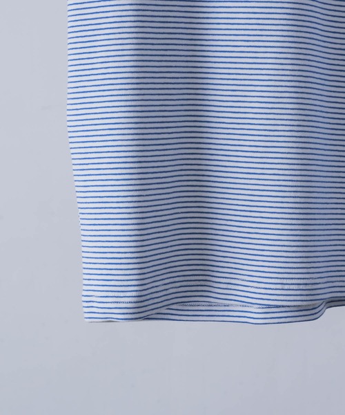 INTER FACTORY(インターファクトリー)の「てる - LOOSE SILHOUETTE BOARDER LONG T-SHIRT / ルーズシルエットボーダーロンT made in INTER FACTORY(Tシャツ/カットソー・メンズ・ホワイト/ブラック/ブルー・2/3)」の19枚目の写真