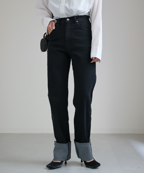 セール】ストレッチロールアップデニムパンツ（デニムパンツ