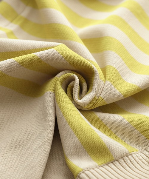 reca（レカ）の「パールボタンボーダーニットカーディガン（カーディガン/ボレロ・レディース・ブラック/インディゴブルー/ライム・FREE）」の14枚目の写真