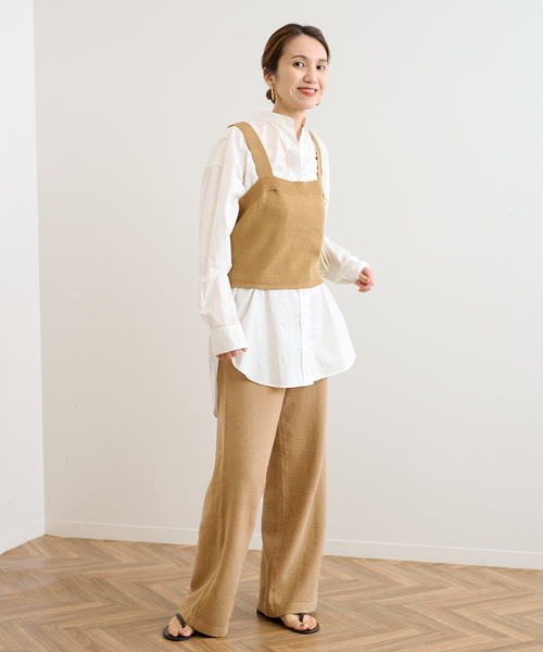 FRAMeWORK 麻混天竺パンツ