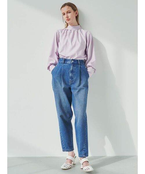 最終値下げ！新品未使用エトレトウキョウバルーンシャツカラーロングブラウス ETRE TOKYO（エトレトウキョウ）の「バルーンシルエットシャツカラー