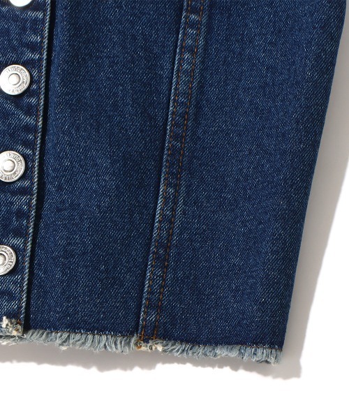 atmos pink（アトモスピンク）の「atmos pink デニムビスチェ（ベスト・レディース・ライトブルー/インディゴブルー・S/M）」の12枚目の写真