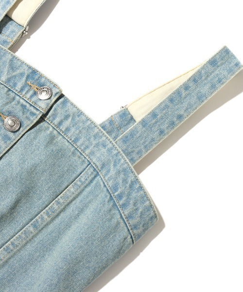 atmos pink（アトモスピンク）の「atmos pink デニムビスチェ（ベスト・レディース・ライトブルー/インディゴブルー・S/M）」の11枚目の写真