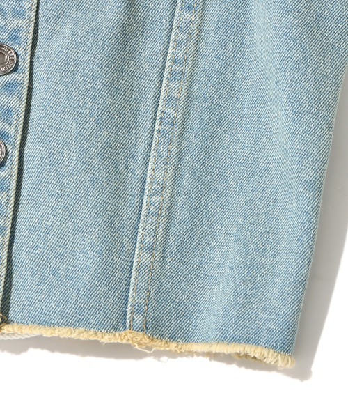 atmos pink（アトモスピンク）の「atmos pink デニムビスチェ（ベスト・レディース・ライトブルー/インディゴブルー・S/M）」の13枚目の写真
