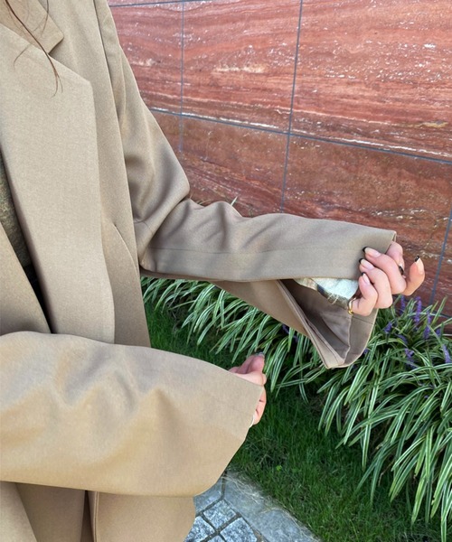 LAULEN（ローレン）の「slit sleeve jacket（テーラードジャケット・レディース・ベージュ・FREE）」の6枚目の写真