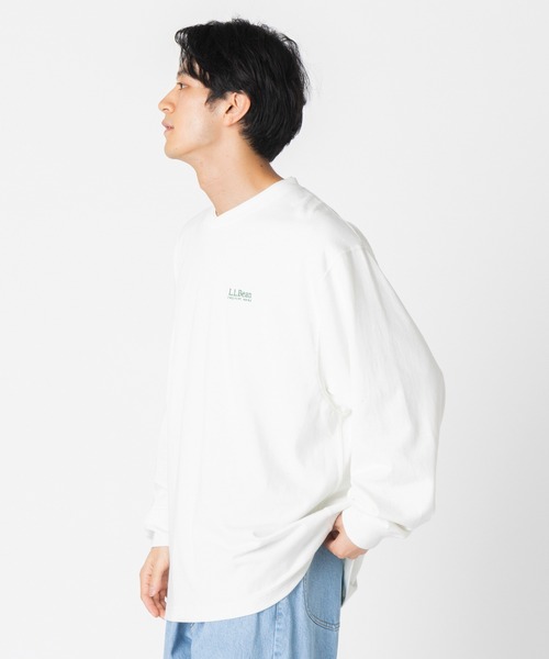 L.L.Bean（エルエルビーン）の「【JAPAN EDITION】ユニオン・ロングスリーブ・Tシャツ（Tシャツ/カットソー・メンズ・ホワイト/ネイビー/レッド/グリーン/ライトグレー/ベージュ/ネイビー系・LARGE/MEDIUM/SMALL/X-LARGE）」の20枚目の写真