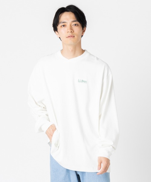 L.L.Bean（エルエルビーン）の「【JAPAN EDITION】ユニオン・ロングスリーブ・Tシャツ（Tシャツ/カットソー・メンズ・ホワイト/ネイビー/レッド/グリーン/ライトグレー/ベージュ/ネイビー系・LARGE/MEDIUM/SMALL/X-LARGE）」の15枚目の写真