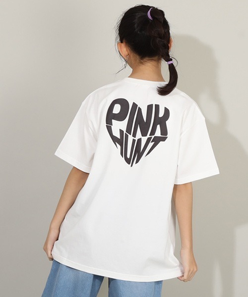 PINKHUNT（ピンクハント）の「PINKHUNT ビッグシルエットTシャツ 8174K（Tシャツ/カットソー・キッズ・ブラック/ホワイト・140cm/150cm/160cm/130cm）」の2枚目の写真