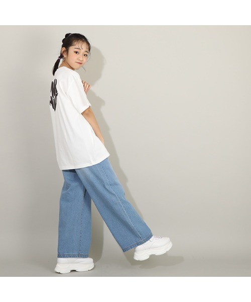 PINKHUNT（ピンクハント）の「PINKHUNT ビッグシルエットTシャツ 8174K（Tシャツ/カットソー・キッズ・ブラック/ホワイト・140cm/150cm/160cm/130cm）」の11枚目の写真