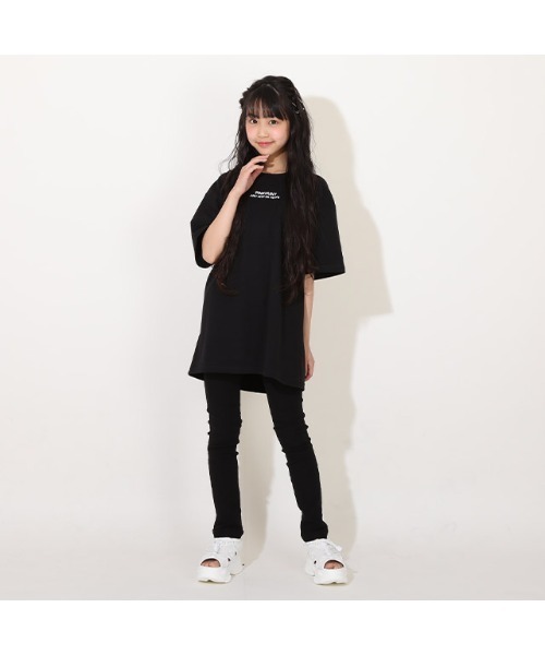 PINKHUNT（ピンクハント）の「PINKHUNT ビッグシルエットTシャツ 8174K（Tシャツ/カットソー・キッズ・ブラック/ホワイト・140cm/150cm/160cm/130cm）」の5枚目の写真