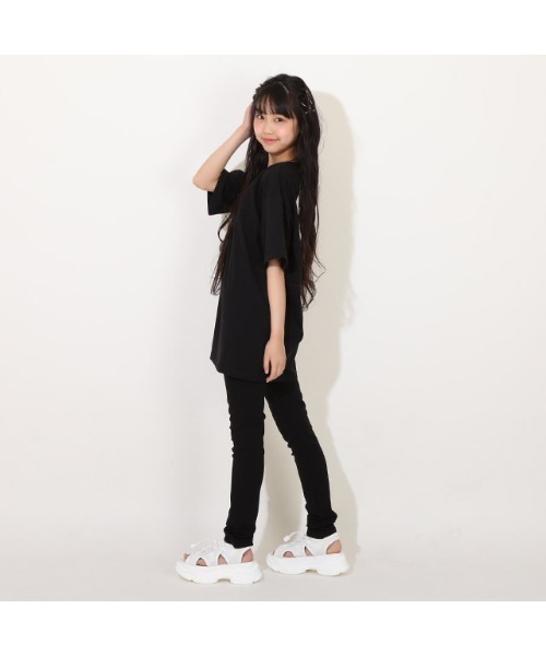 PINKHUNT（ピンクハント）の「PINKHUNT ビッグシルエットTシャツ 8174K（Tシャツ/カットソー・キッズ・ブラック/ホワイト・140cm/150cm/160cm/130cm）」の4枚目の写真