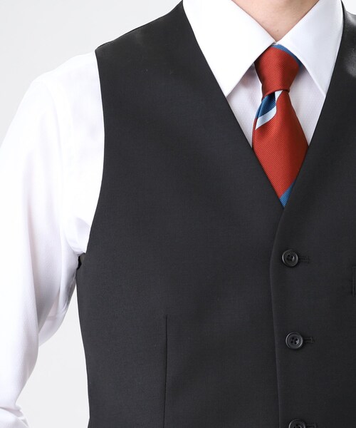 TAKEO KIKUCHI（タケオキクチ）の「【冠婚葬祭/3ピース対応】サージ ベスト（スーツベスト・メンズ・ブラック系5/ネイビー系9/ネイビー/ブラック・03/01/02/04/05）」の12枚目の写真