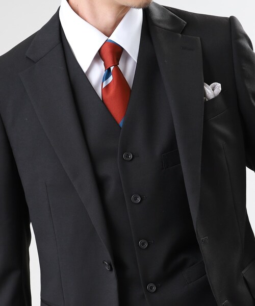 TAKEO KIKUCHI（タケオキクチ）の「【冠婚葬祭/3ピース対応】サージ ベスト（スーツベスト・メンズ・ブラック系5/ネイビー系9/ネイビー/ブラック・03/01/02/04/05）」の15枚目の写真