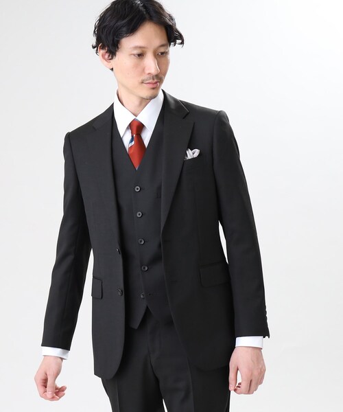 TAKEO KIKUCHI（タケオキクチ）の「【冠婚葬祭/3ピース対応】サージ ベスト（スーツベスト・メンズ・ブラック系5/ネイビー系9/ネイビー/ブラック・03/01/02/04/05）」の16枚目の写真
