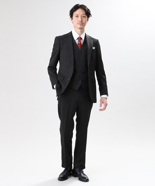 TAKEO KIKUCHI（タケオキクチ）の「【冠婚葬祭/3ピース対応】サージ ベスト（スーツベスト・メンズ・ブラック系5/ネイビー系9/ネイビー/ブラック・03/01/02/04/05）」の18枚目の写真