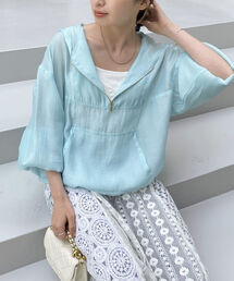 シアーアノラックパーカー