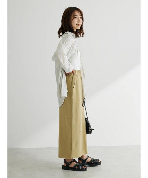 Green　Parks（グリーンパークス）の「・Double Flags 10ozナロースカート（スカート・レディース・サックスブルー/ベージュ/ブラック/チャコールグレー・FREE）」の6枚目の写真