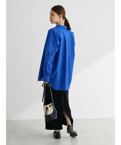 Green　Parks（グリーンパークス）の「・Double Flags 10ozナロースカート（スカート・レディース・サックスブルー/ベージュ/ブラック/チャコールグレー・FREE）」の12枚目の写真