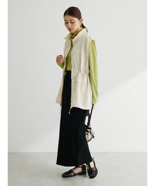 Green　Parks（グリーンパークス）の「・Double Flags 10ozナロースカート（スカート・レディース・サックスブルー/ベージュ/ブラック/チャコールグレー・FREE）」の14枚目の写真